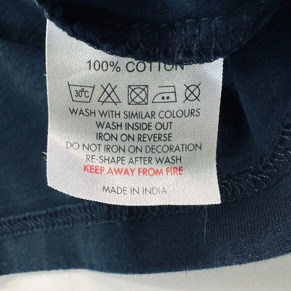 Real Madrid Mens Tonal T-shirt Navy Black Sz Large - Picture 9 of 12